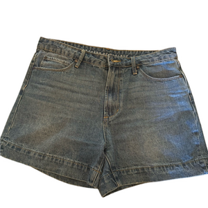 Articles Of Society Blue Jean Shorts High-Waisted Cuffed